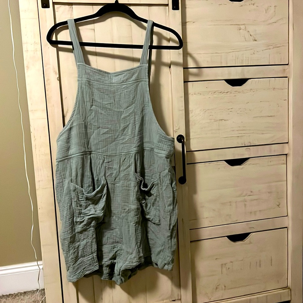 Linen overalls